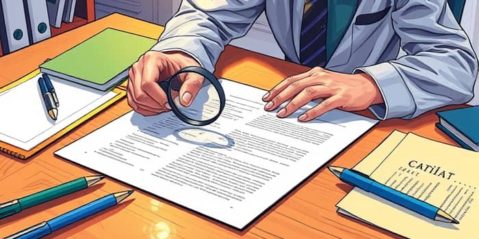 Revise todos os termos antes de assinar o contrato